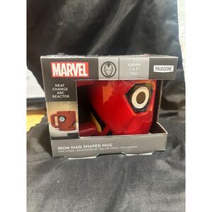 PALADONE MARVEL IRON MAN SHAPED MUG WITH HEAT CHANGE ARC REACTOR